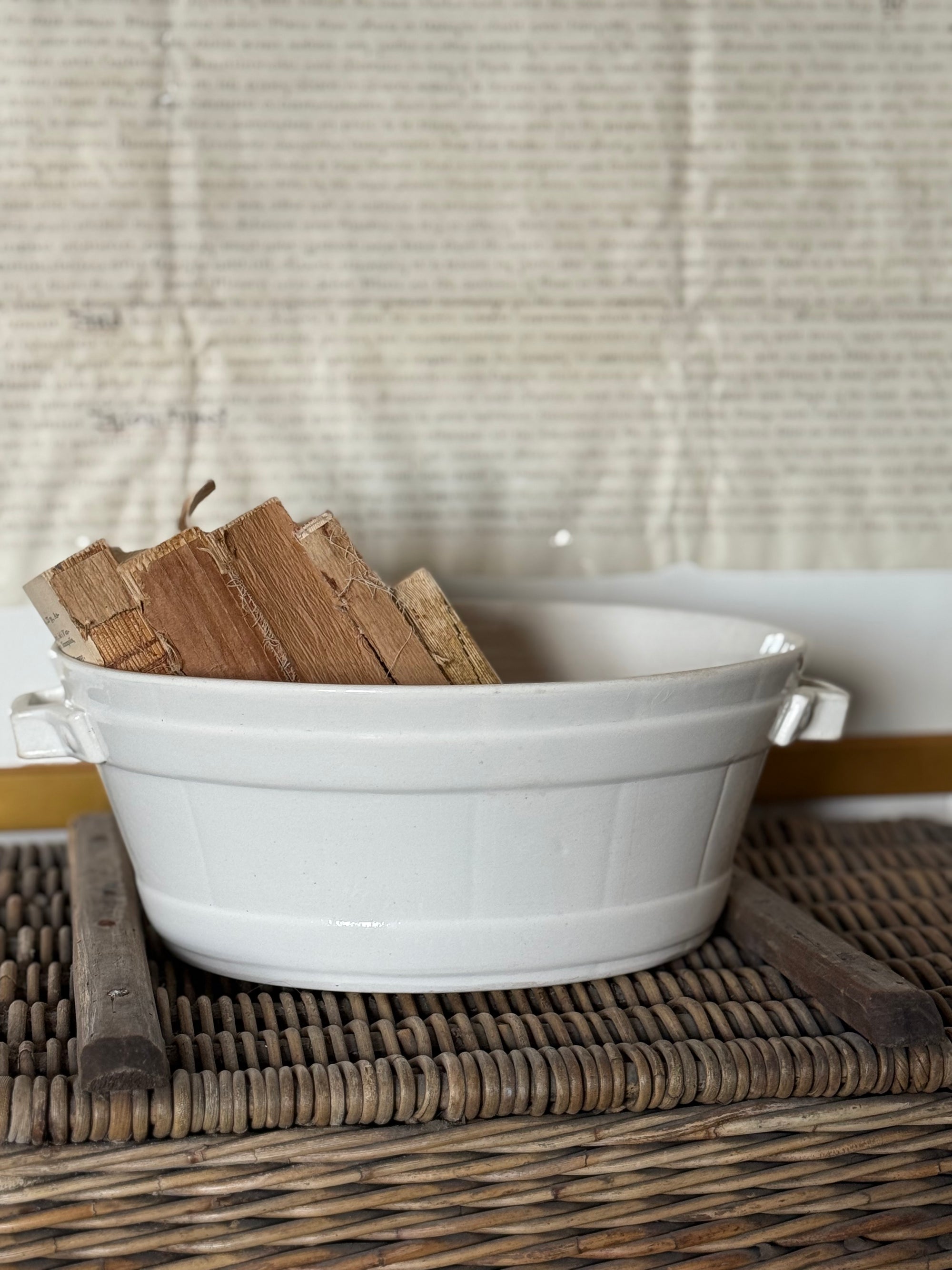 Turn of 20th century Belgian ironstone footbath
