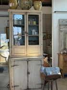 18th C Tuscan Original Glass Fronted Cabinet