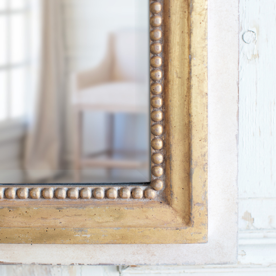 Eugenie Panel Mirror in Toasted Almond Finish