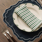 Pair of Stella Waxed Italian Linen Placemats, Navy
