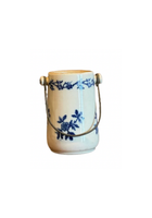 Vintage French Kitchen Canisters with Handle, Medium