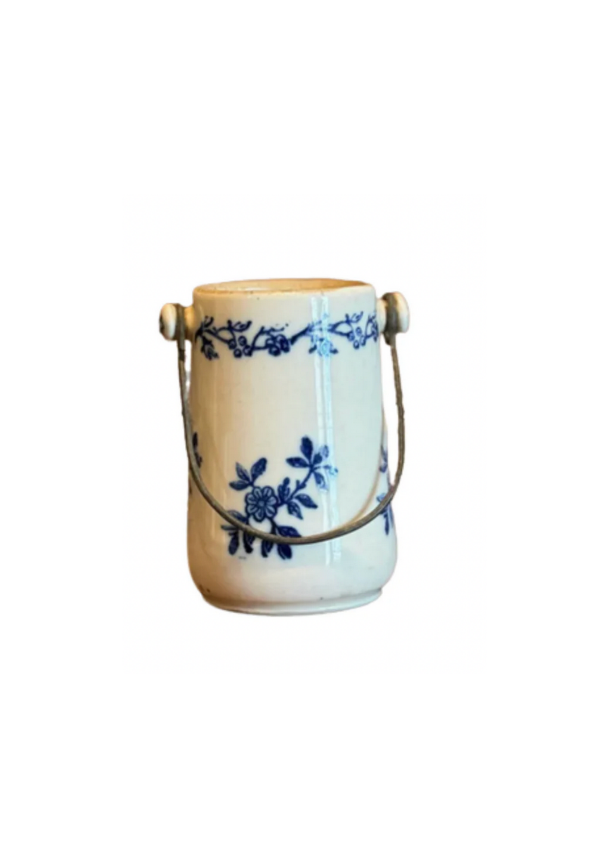 Vintage French Kitchen Canisters with Handle, Medium