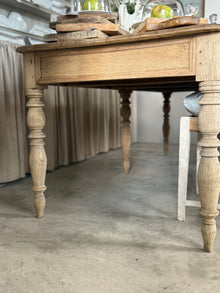 Belgian Oak Table/Desk, circa 1900