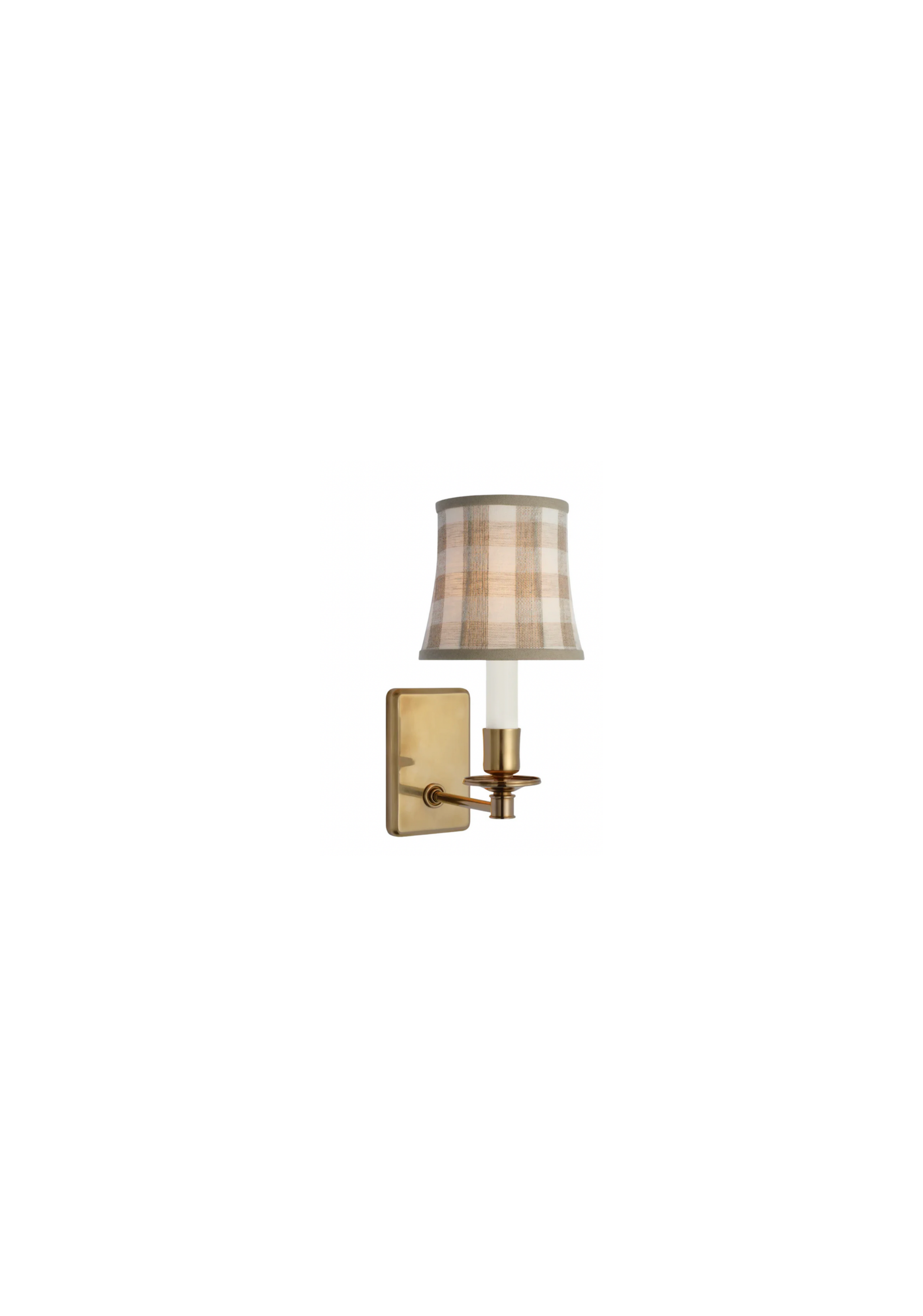Natural Sidney Check Sconce