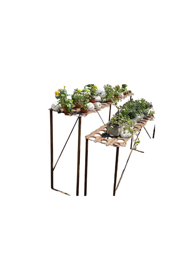 Vintage Potting Table on Custom Stand