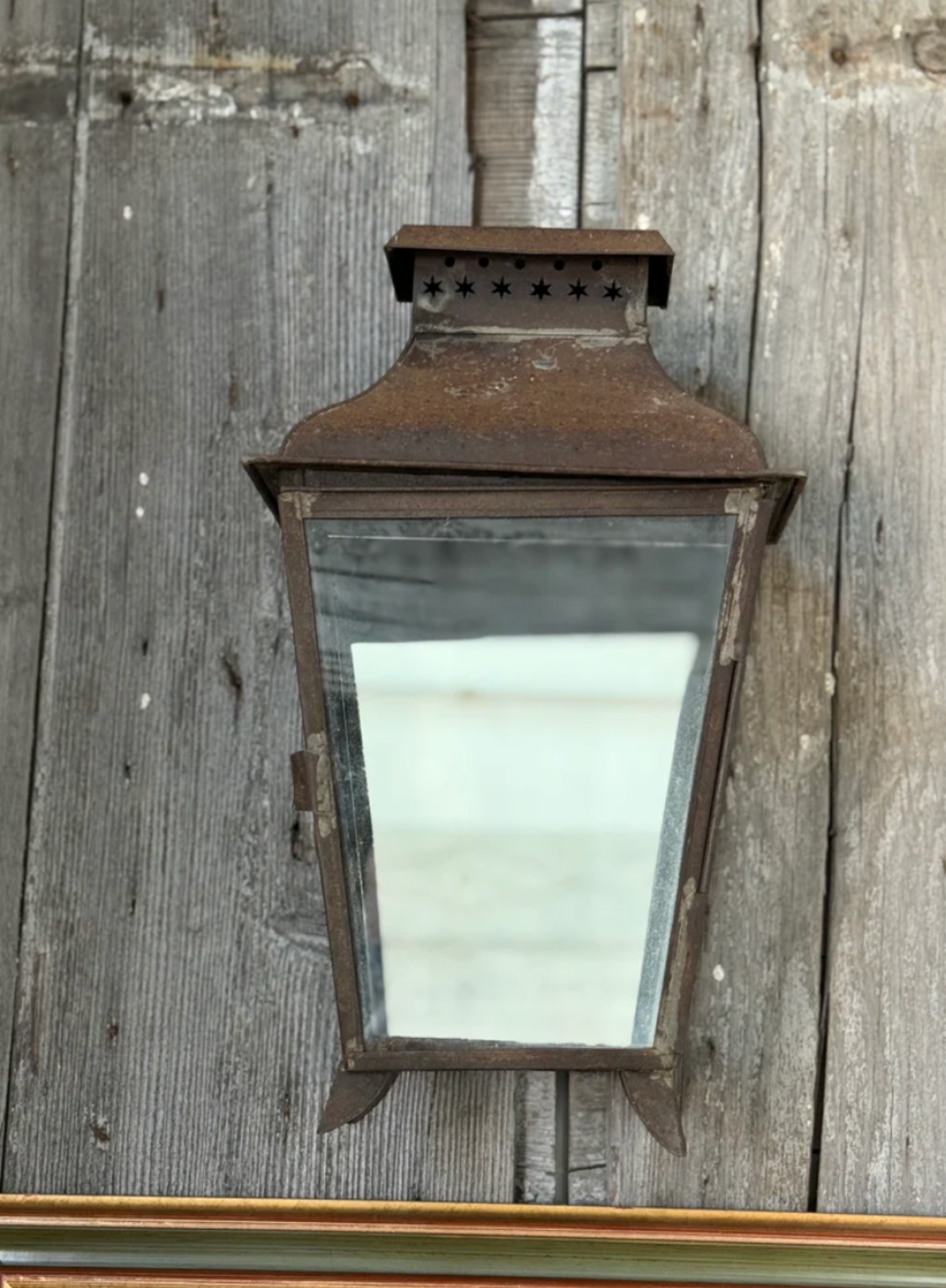 Italian Mirror Backed Lantern, 19th C