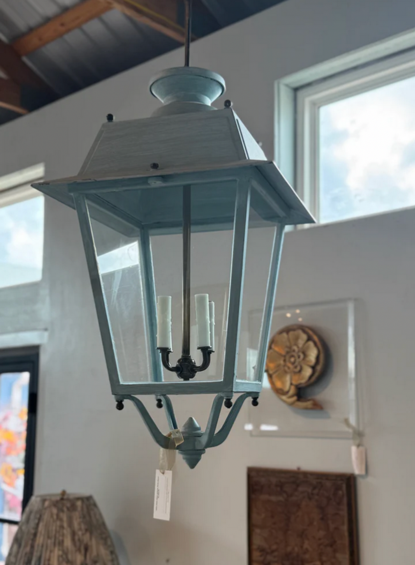 1920's Italian Street Lanterns, Newly Glazed