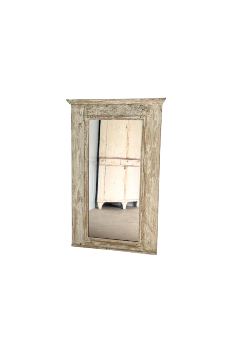 Directoire Era Trumeau with ivory Painted Finish