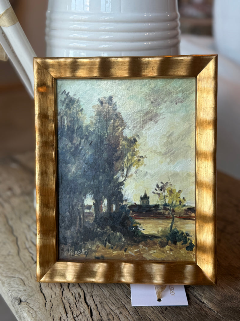 French Oil Painting of Trees, circa 1920