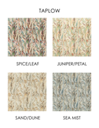 Linen Pillow Cover with Marbleized Flange