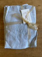 Vintage Hand-Dyed Monogrammed Napkin Set