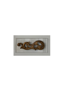Gilt Scroll Fragment on Acrylic Plaque