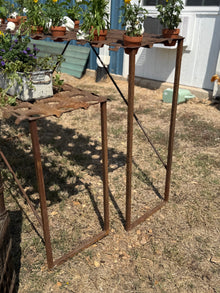 Vintage Potting Table on Custom Stand