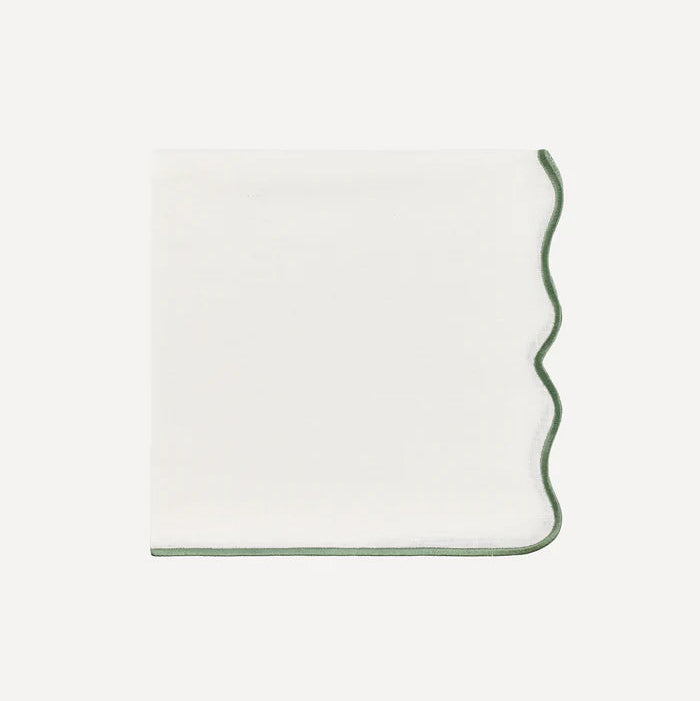 Scalloped Linen Napkin