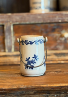 Vintage French Kitchen Canisters with Handle, Medium