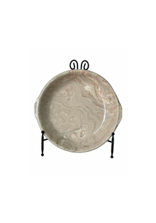 Vintage Marbelized Pichon d'Uzes Handled Bowl