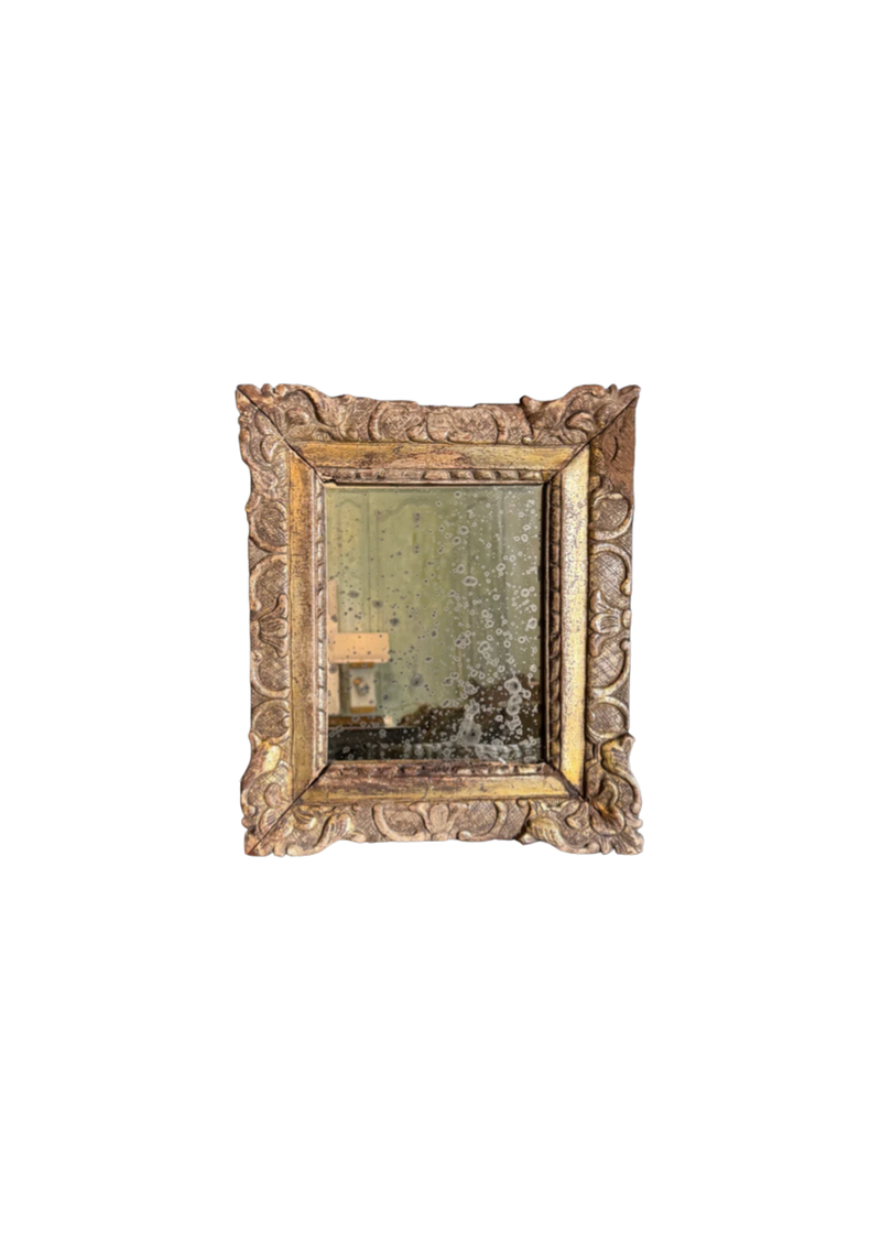 French 18th C Hand-Carved Gilt Frame with New Mirror