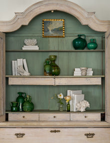 Spanish Antique Green Glazed Water Jug