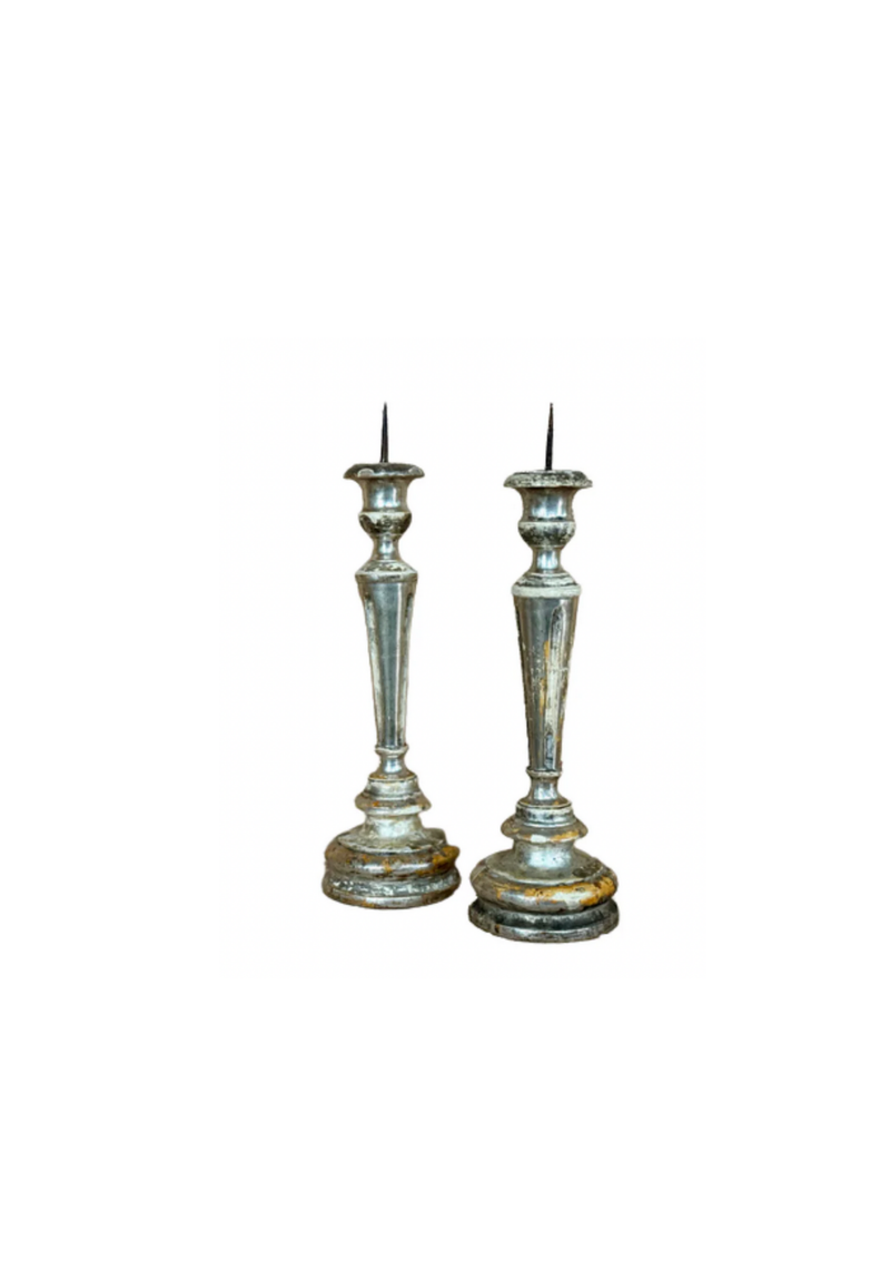 Pair of Louis XVI Silver Candlesticks