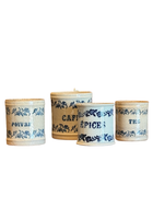 Vintage French Kitchen Canisters, Medium