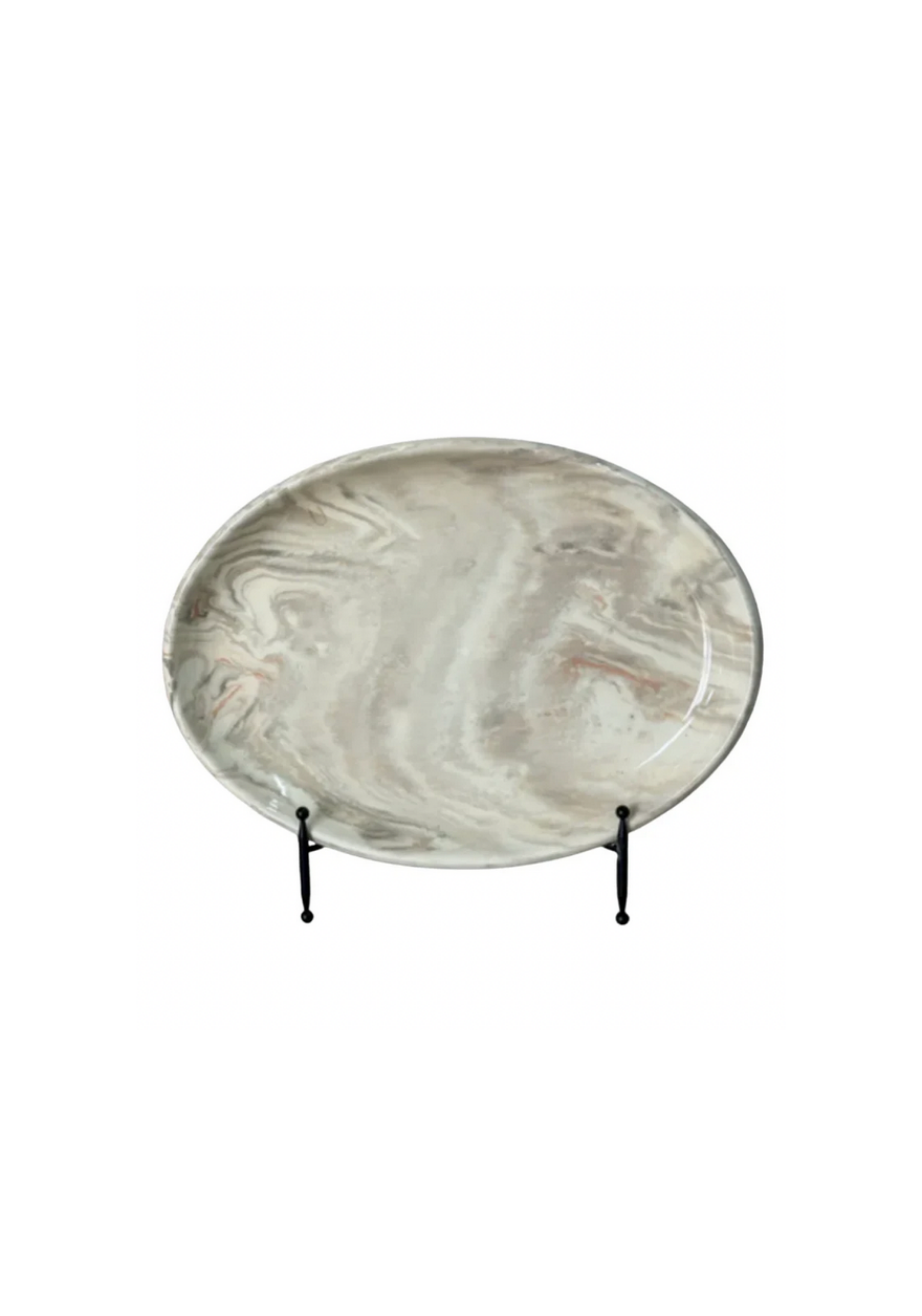 Vintage Marbelized Pichon d'Uzes Platter