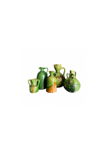 Spanish Antique Green Glazed Water Jug
