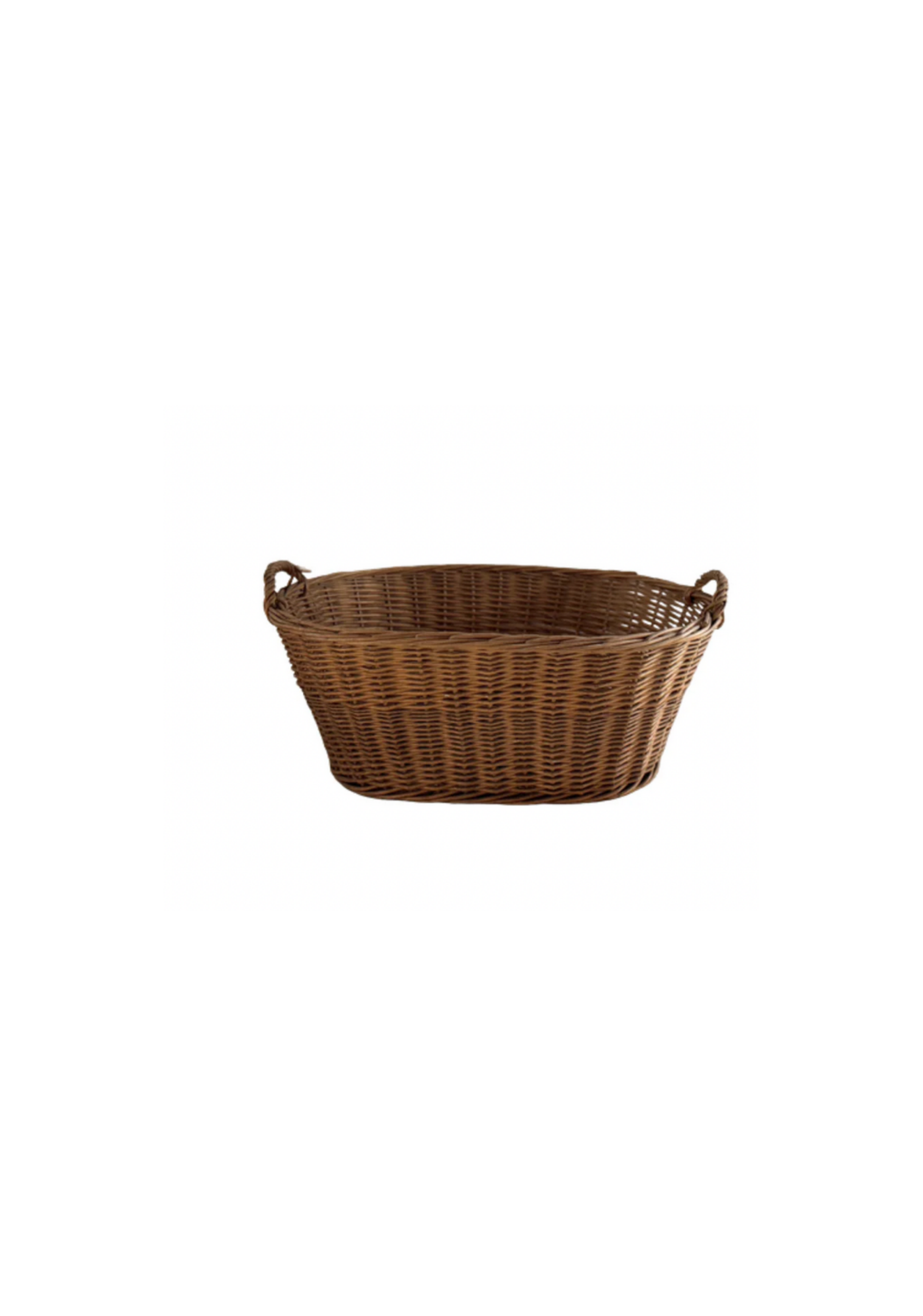 Belgian Vintage Wicker Laundry Basket
