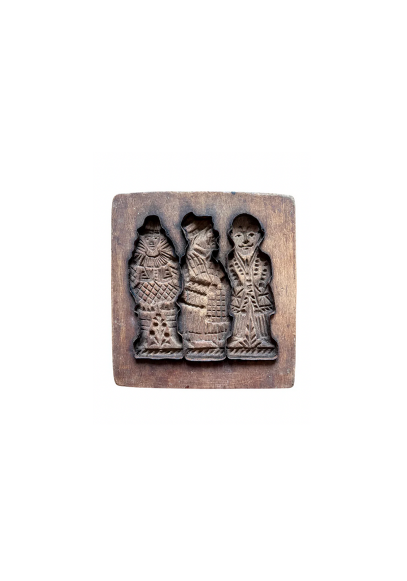 Antique Bakery Cookie Mold from Belgium — The Three Wise Men