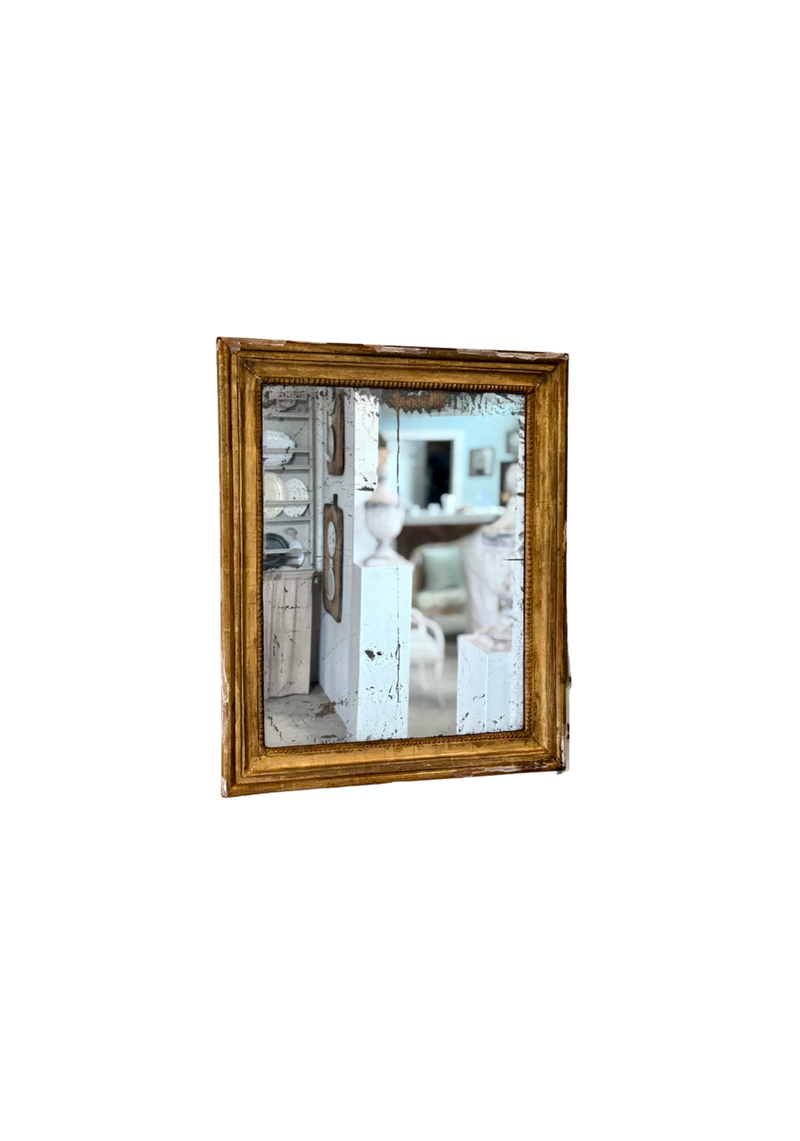 Louis XVI Mirror with Beaded Fillet