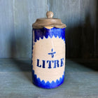 Vintage Belgian Porcelain Litre Jar