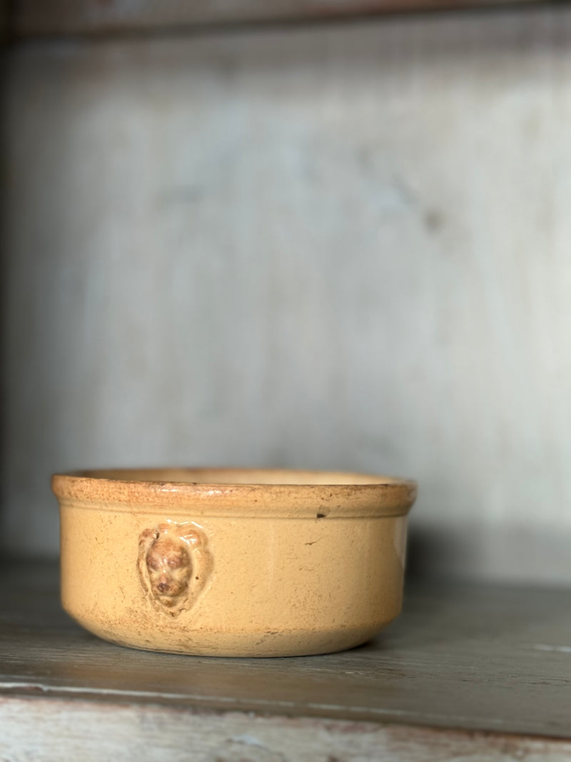 Vintage French Yellow Bowl