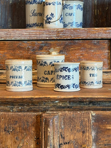 Vintage French Kitchen Canisters, Medium