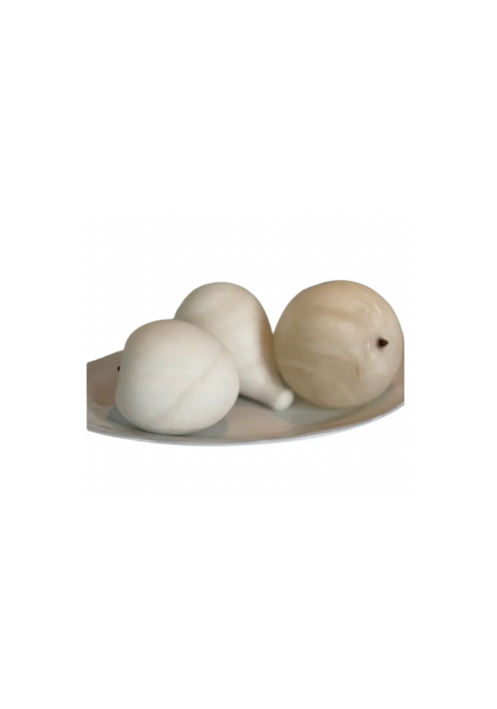 Hand-crafted Stone Fruit, White Marble Assortment