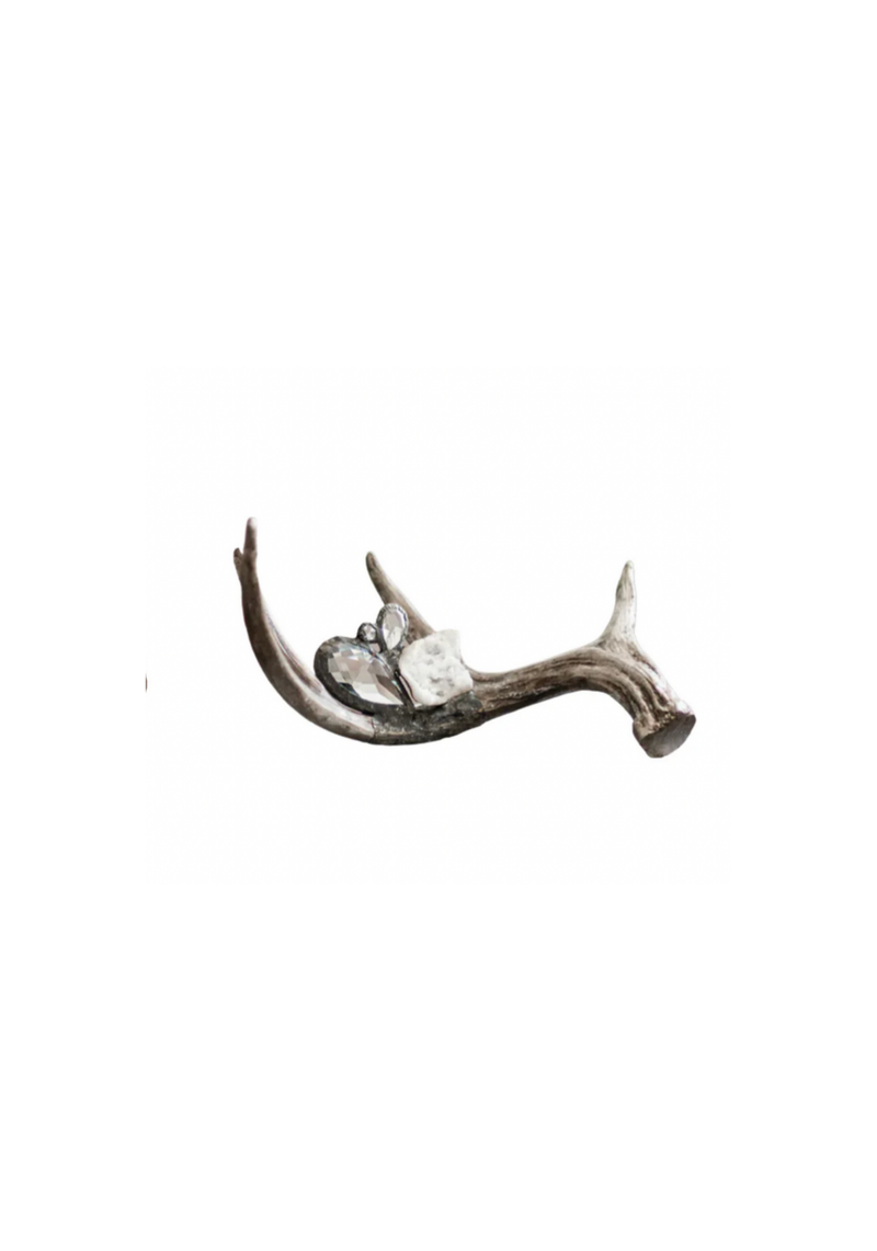 Hand-Embellished Decorative Antler (Medium)