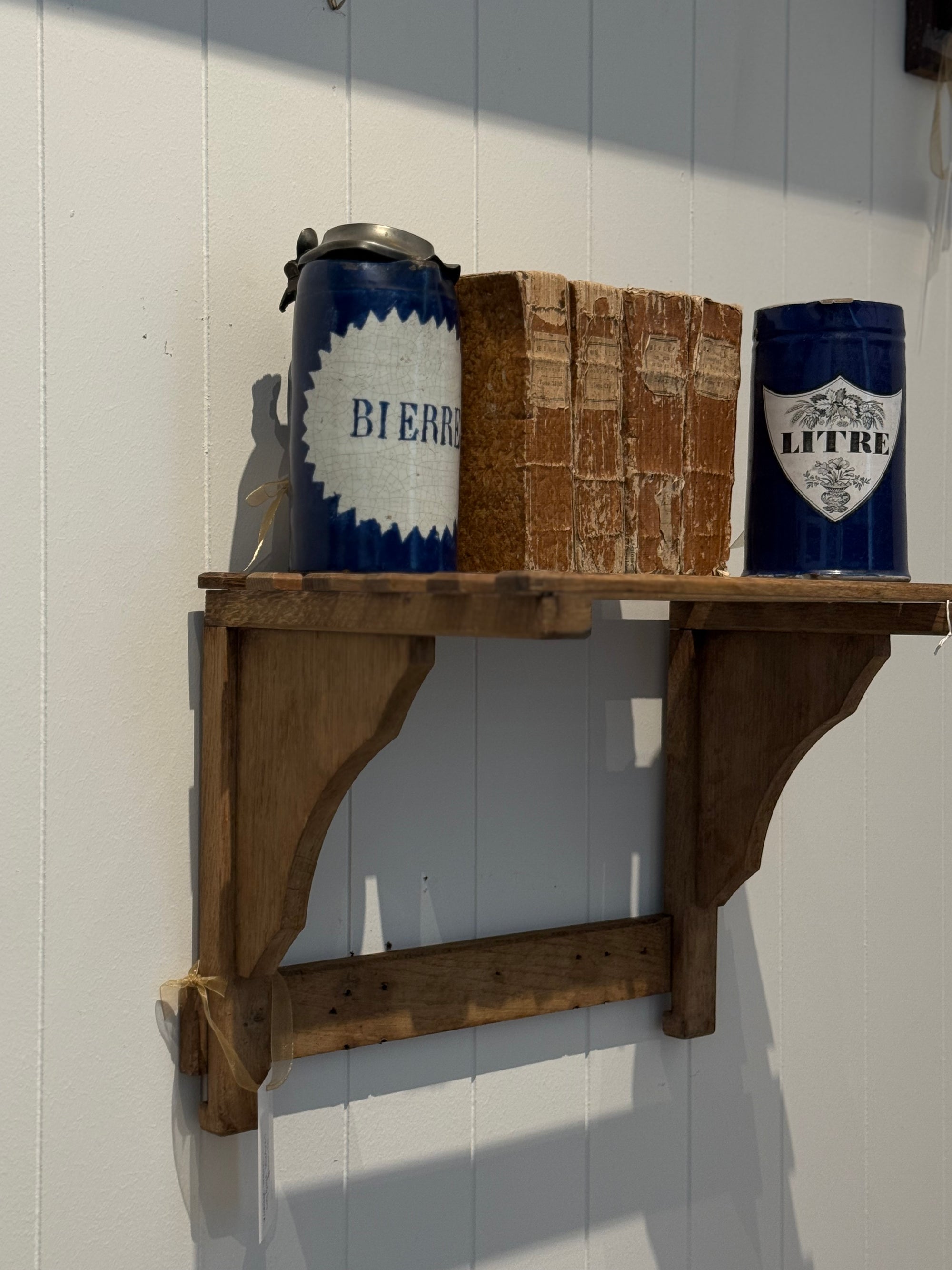 Vintage Train Luggage Shelves