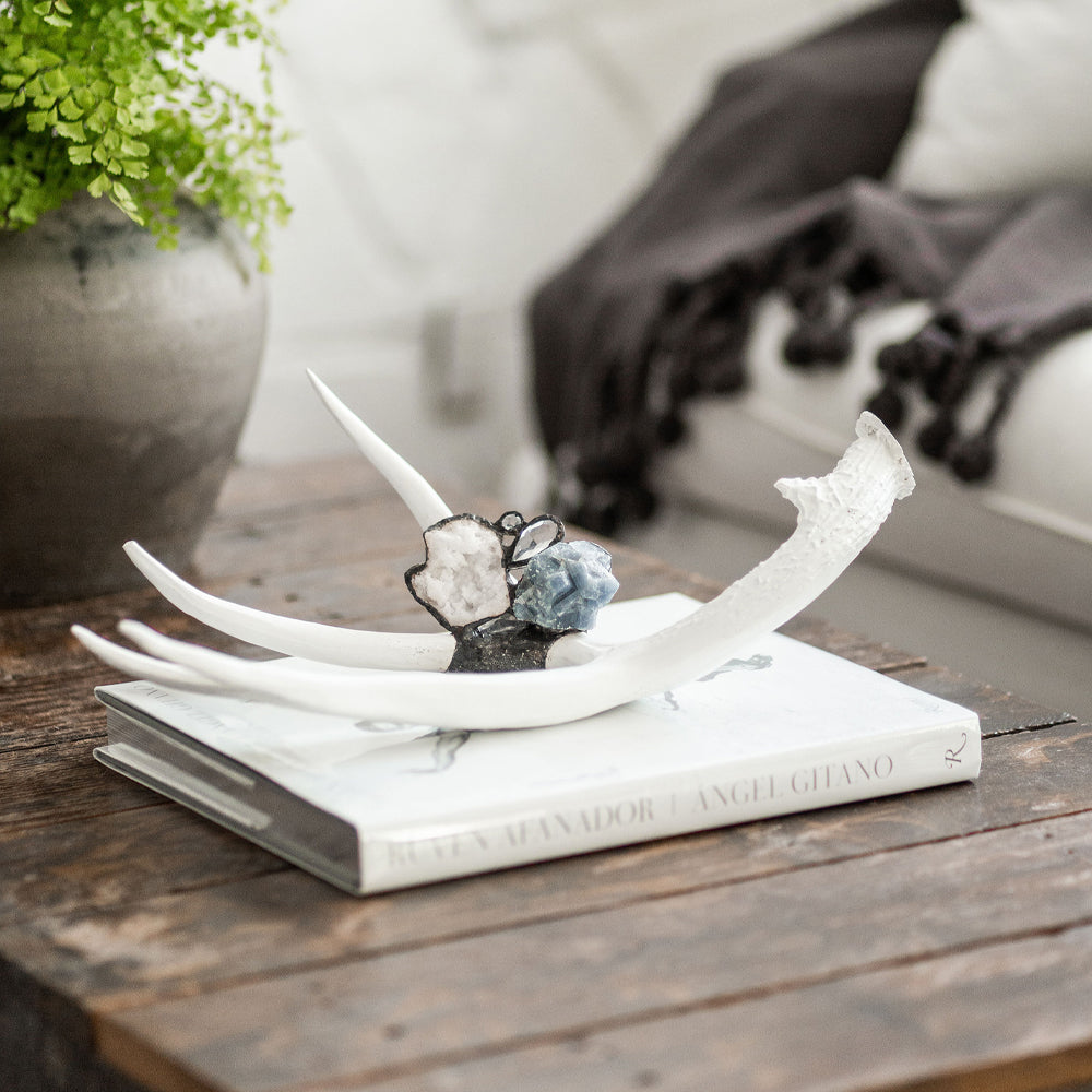 Hand-Embellished Decorative Antler (Large)