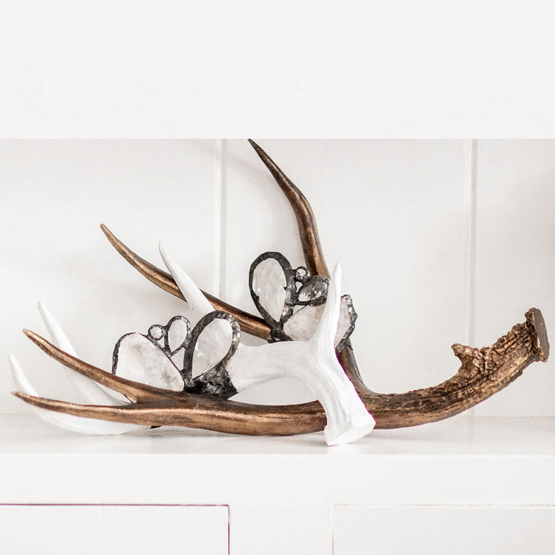 Hand-Embellished Decorative Antler (Large)