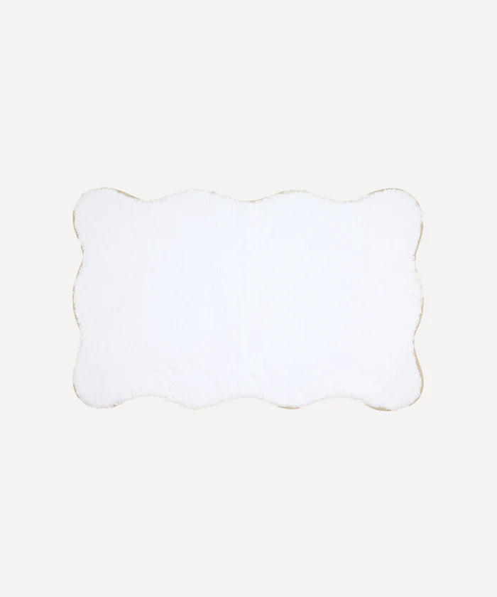 Amelia Scalloped Bath Mat