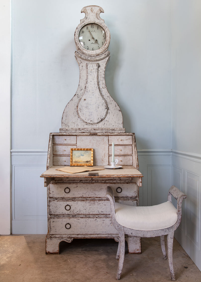 Swedish Clock Secretary/Ladies Desk