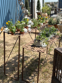 Vintage Potting Table on Custom Stand
