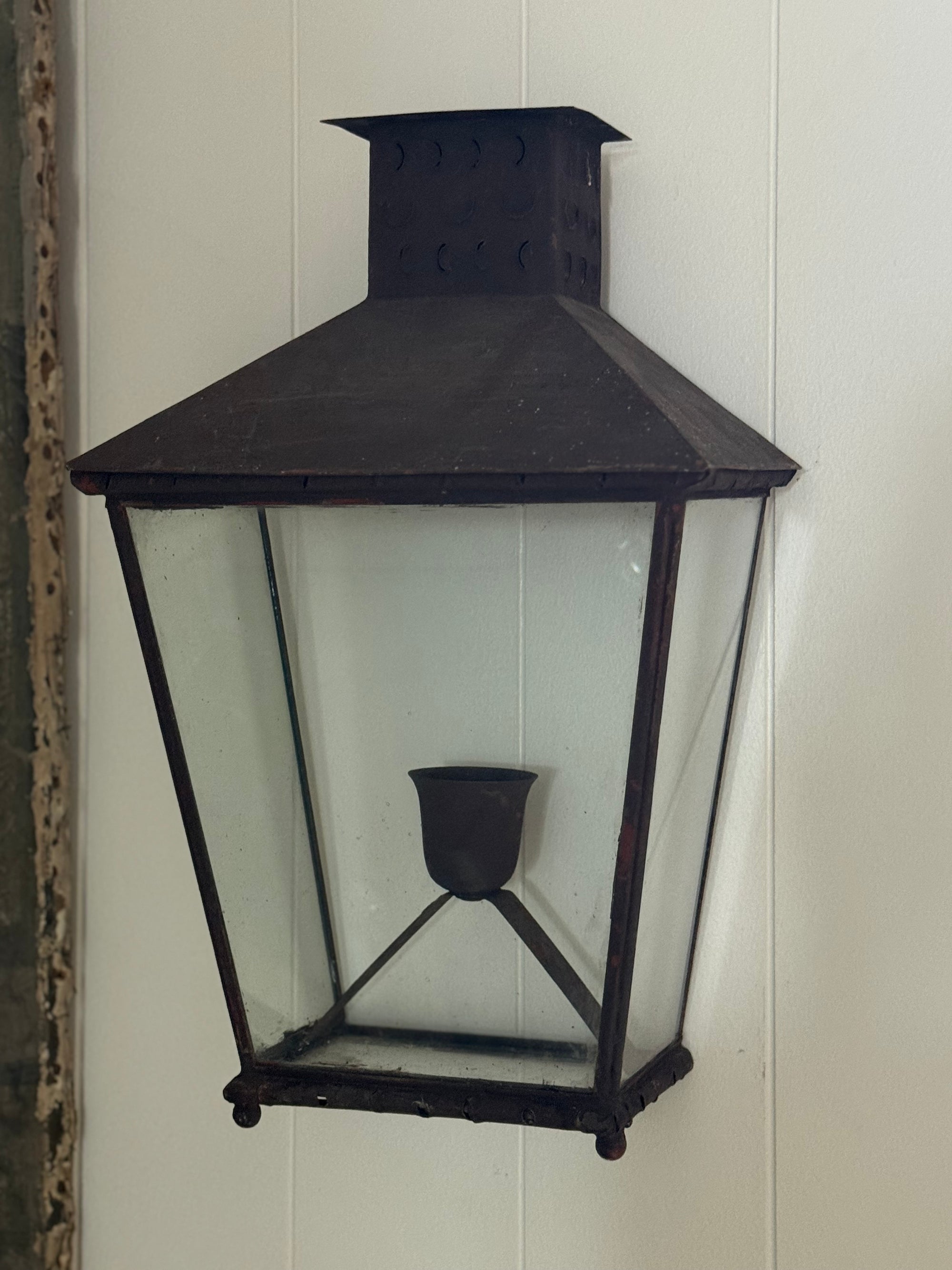 Pair  19th c Italian Wall Lantern Sconces