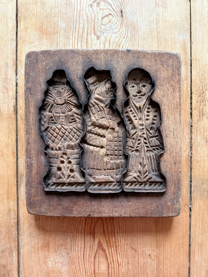Antique Bakery Cookie Mold from Belgium — The Three Wise Men