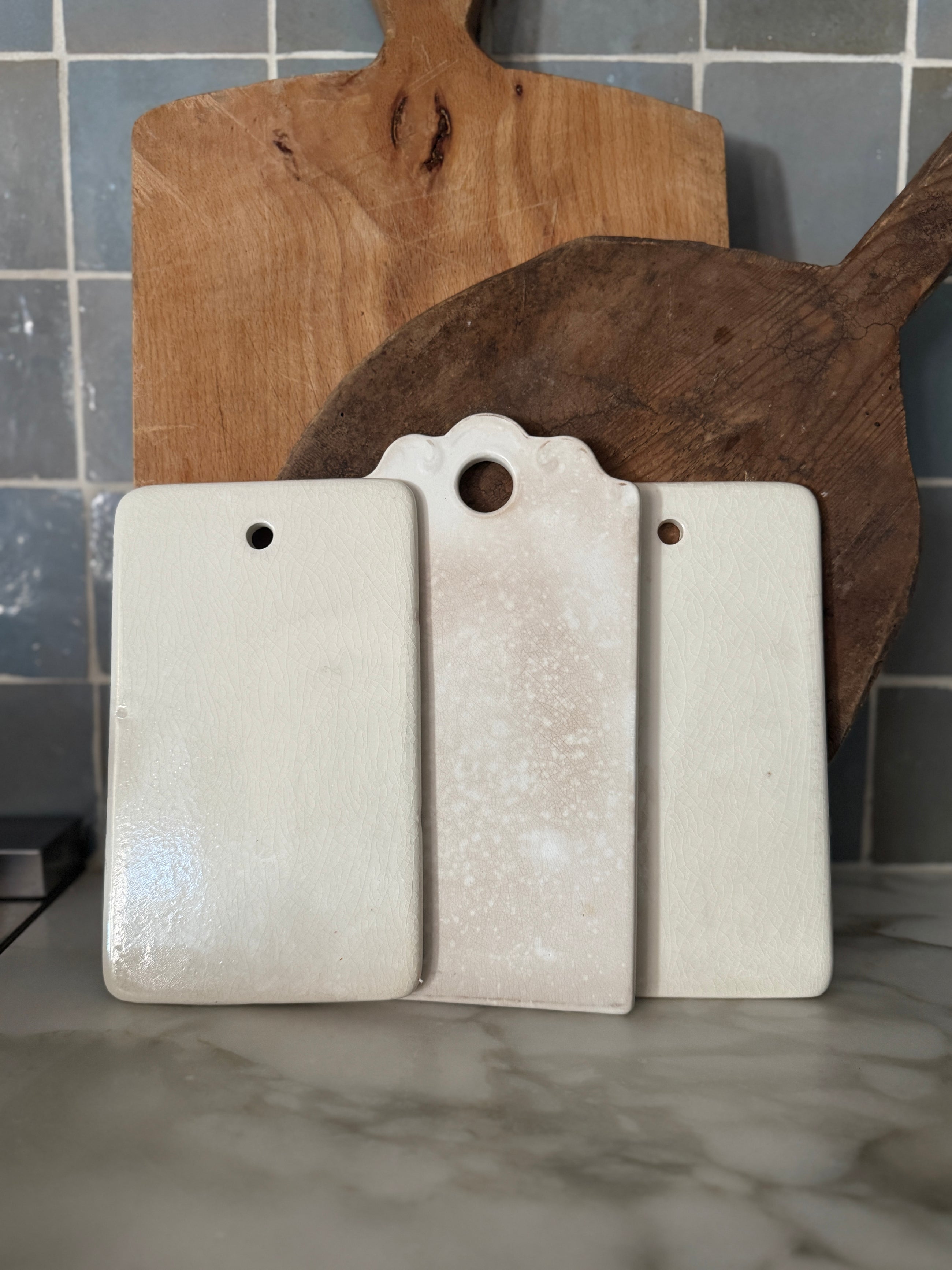 Belgian Stoneware Breadboards, Circa early 20th C