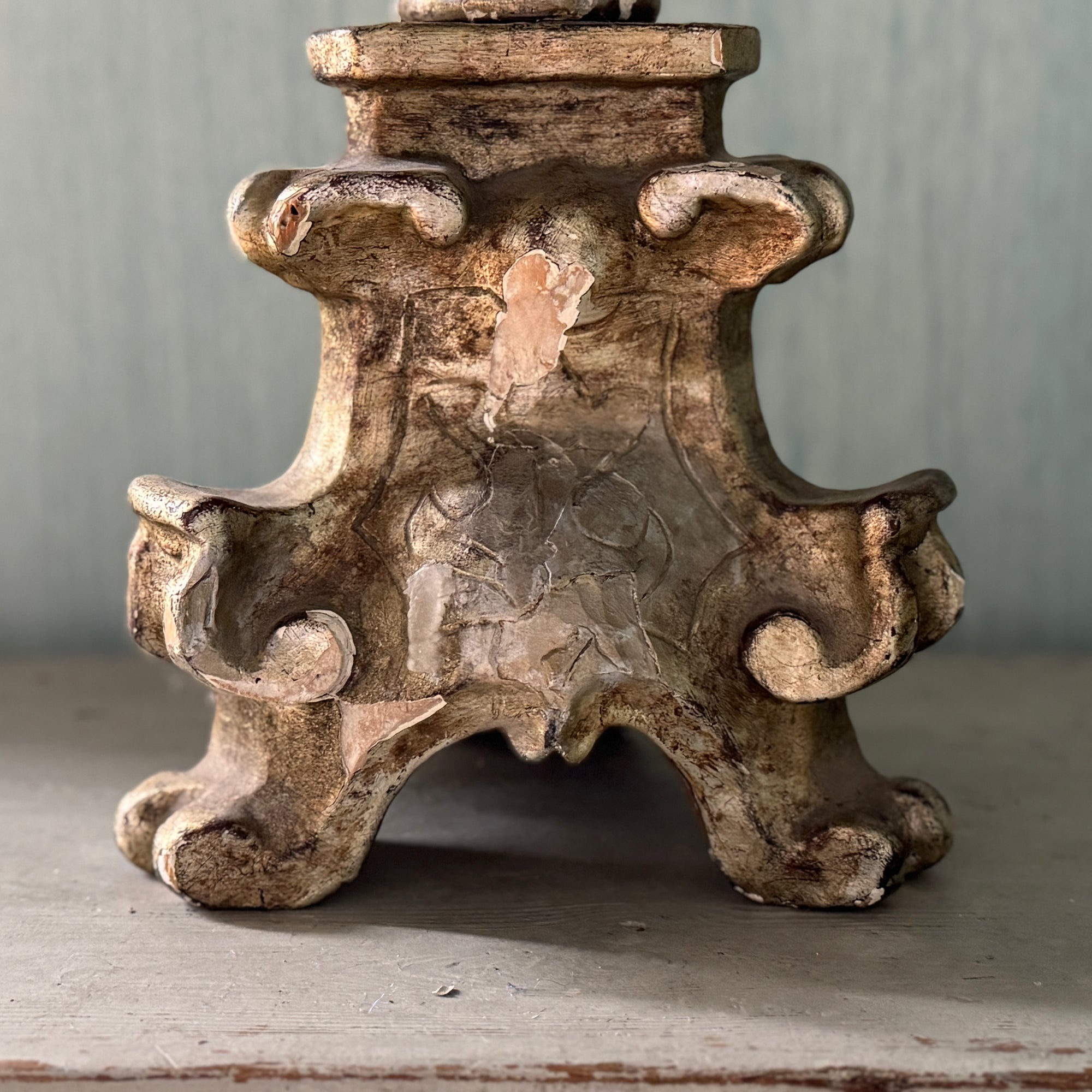 Wooden Candlestick circa 1800