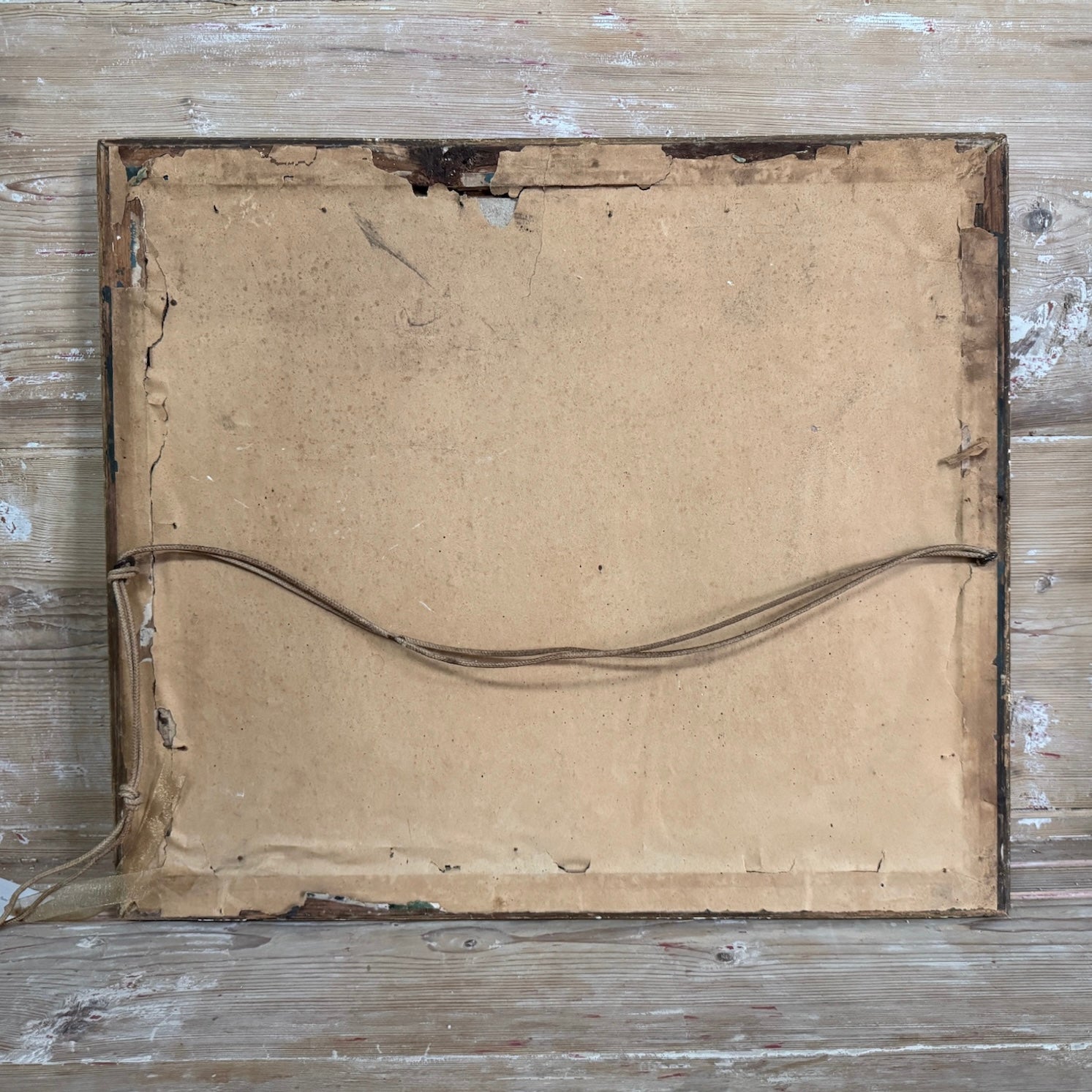 Late 18th C Bucolic French Pastel in Original Gilt Frame