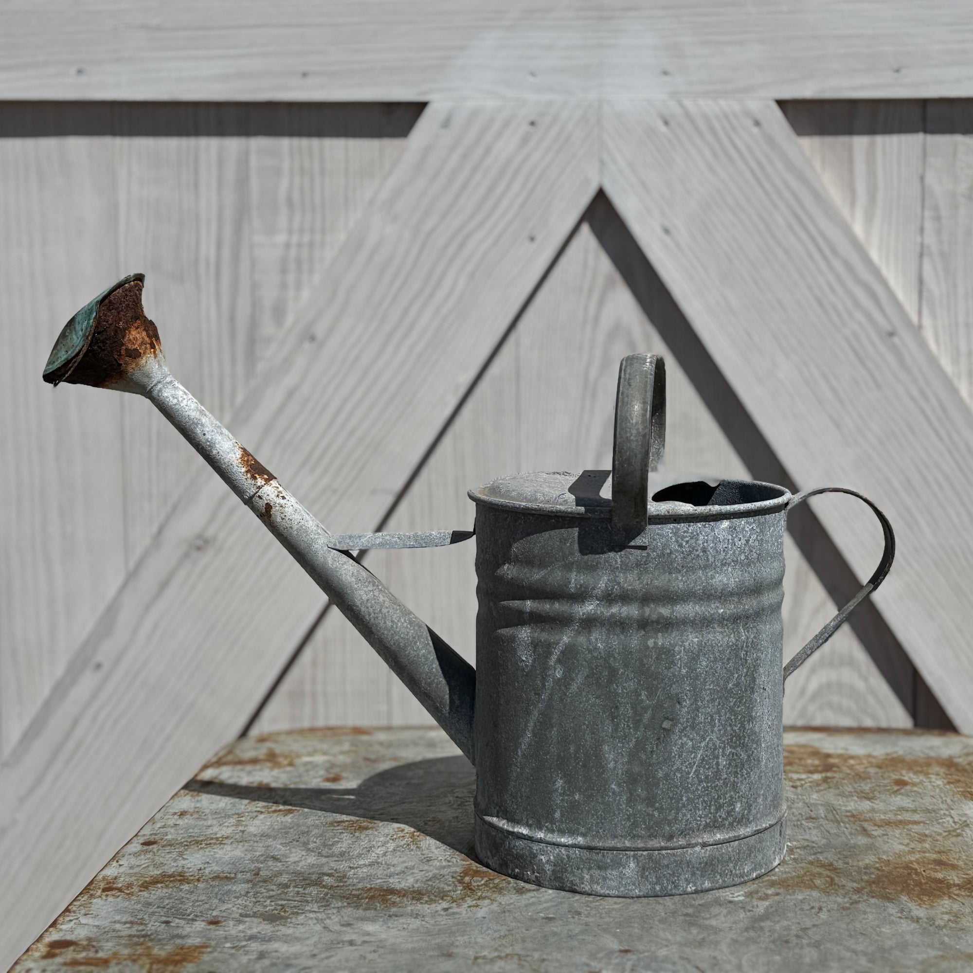 Found European Zinc Watering Can