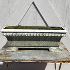 Antique French Green Washed Zinc Planter
