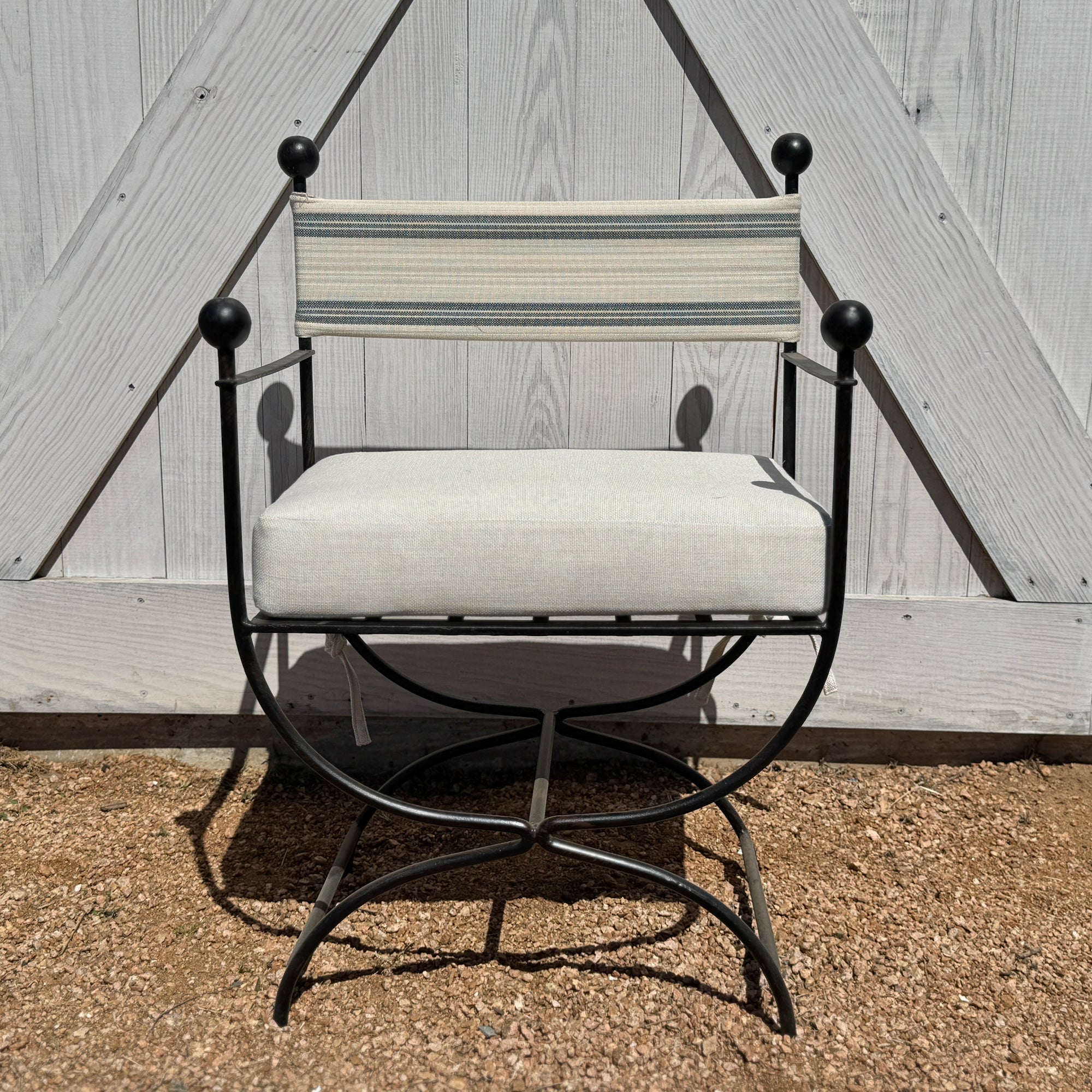 Set of 8 Vintage Italian Garden Chairs from Milan circa 1960s