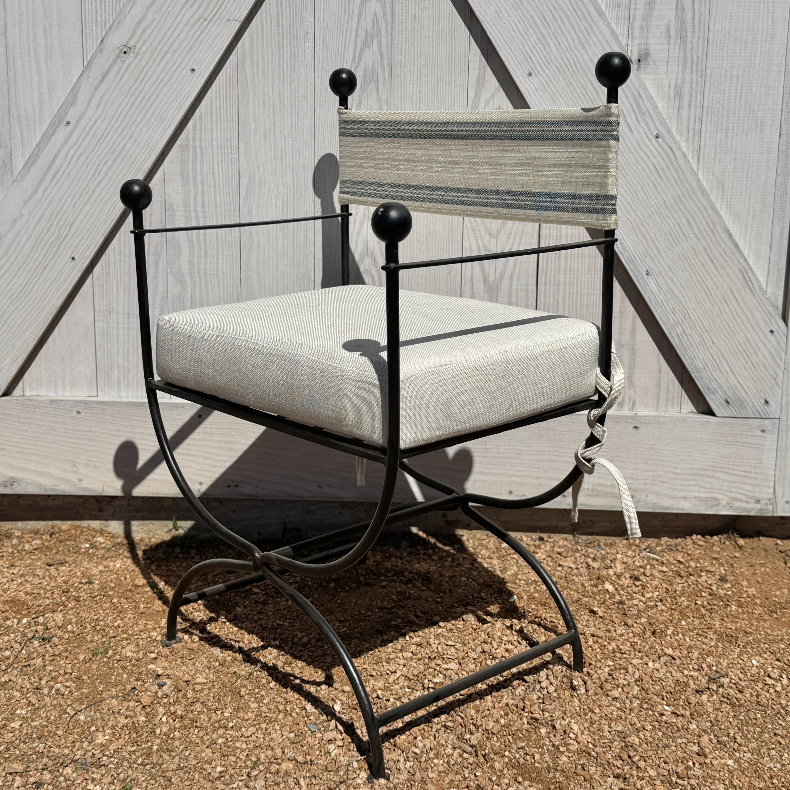 Set of 8 Vintage Italian Garden Chairs from Milan circa 1960s