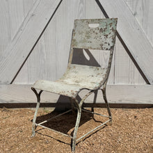 Pair of Antique French Metal Garden Chairs